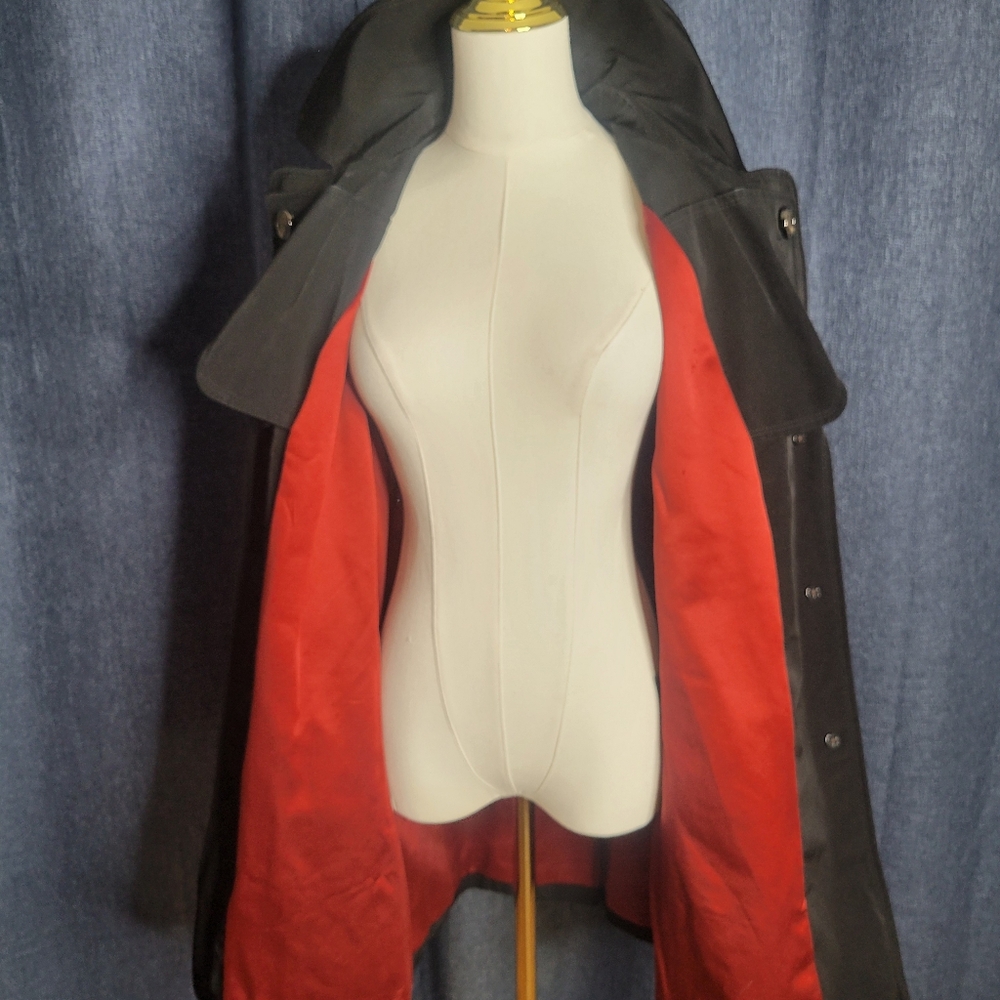 Tower By London Fog Trench Coat, Size SM Winter Rain Cold Jacket Chic Sexy Class - Picture 6 of 9